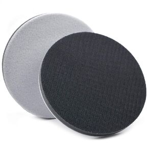 POLIWELL 6 Inch (150mm) Interface Pad Hook and Loop Soft Sponge Cushion Buffing Pads, 2 Pack