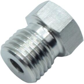 1 Piece M14 x 1.5 Metric Male x 1/8 NPT Female Bushing Reducer Adapter Stainless 304