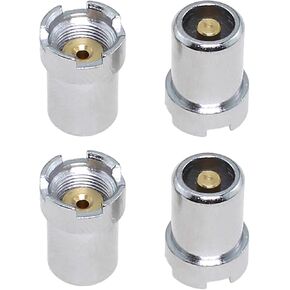 4PCS 14x10.0mm Silver Threaded Adapter Screw Converter Soldering Iron Ring Adapter Connector Repair Part for Electronic Device Connection Repair Solder Tip Connection