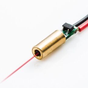Red Dot Tiny Laser Module VLM-650-21 LPT (Mini-Size: Dimensions- D4 x 15 mm, Plastic Lens)