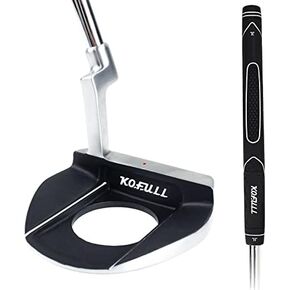 KOFULL Golf Putter-Golf Putters for Men Right Handed, Golf Men's Putter, Mens Putters Right Hand, Men Golf Putter with Ball Picking Function Stainless Steel Head & Shaft for Golf Putting