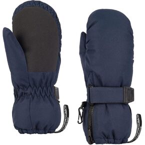 HIGHCAMP Winter Snow Ski Mitten Gloves Waterproof with Zipper on Long Cuff for Kids Toddlers Boy Girl