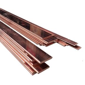 Copper Bus Bar 5mm x 30mm x 39.37 inch / 1000mm, 1Pcs C110 Pure Cu Copper Flat Buss Bar Stock
