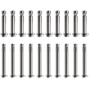 20Pcs Expansion Bolts 304 Stainless Steel External Hex Nut Expansion Screw Bolts Sleeve Anchors Heavy Duty M6x80mm M8X60mm