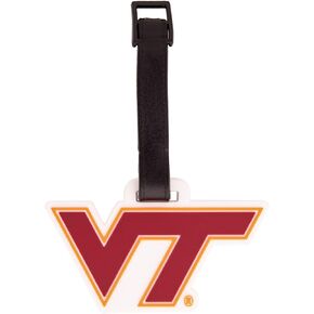 Desert Cactus Virginia Tech Luggage Tag VT Hokies Durable PVC Travel ID Label for Bags and Backpacks (Design A)