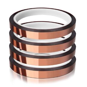 4 Rolls 10mm x33m(108ft) Heat Tape for Sublimation,Heat Transfer Tape,Heat Resistant Tape,Adhesive Transfer Tape,Thermal Tape,No Residue