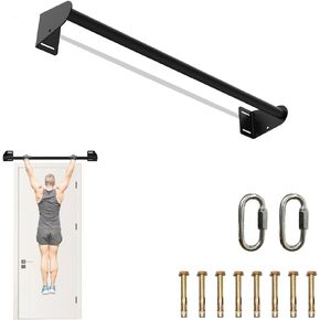 Heavy Duty Welded Pull Up Bar, Versatile Doorway Wall Mount, Joist Mounted, and Ceiling Mounted Chin Up Bars, Thick Metal Sturdy Construction for Full Body Workouts Support 500 lbs