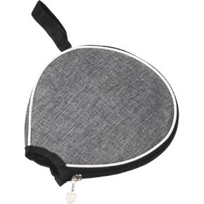 Ping Pong Paddle Cover - Table Tennis Racket Case Half Bags Container Apply to Storage Organize (Grey)