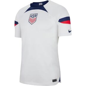 Nike USA Home Men's Authentic World Cup Soccer Jersey 22/23 (as1, Alpha, m, Regular, Regular) White