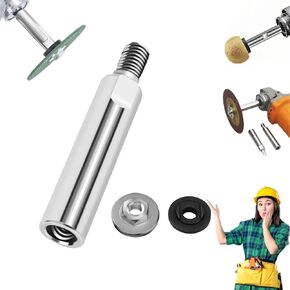 Angle Grinder Extension Rod, 2025 Upgrade M10 Thread Polishing Machine Adapter Lever, Angle Grinder Extension Shaft for 100 Type Angle Grinder/Polisher (1 PC)