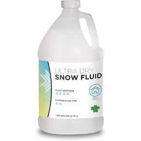 Froggy's Flakes Snow Machine Fluid, Ultra Dry Indoor Formula Snow Fluid with 30-50 Feet Float/Drop, 1 Gallon