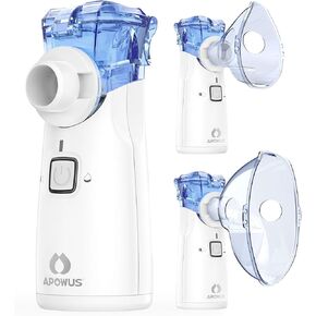 Portable Nebulizer - Nebulizer for Adults and Kids, Nebulizer Machine for Adults and Kids with 3 Nebulizer Masks and Adjustable Nebulization Rate, Handheld and Easy to Use