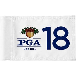 Standard Golf Flag PGA Golf Pin Flag Practic Putting Green Golf Flag For Backyard Garden Double-Sewn 600D Nylon Miniature Pin Flag Regulation Tube Flag 20" L x 13" H white