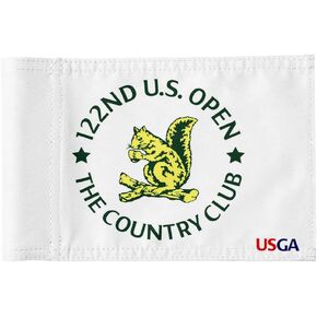 Standard Golf Flag USGA Golf Pin Flag Practic Putting Green Golf Flag For Backyard Garden Double-Sewn 600D Nylon Miniature Pin Flag Regulation Tube Flag 8"L x 6"H White
