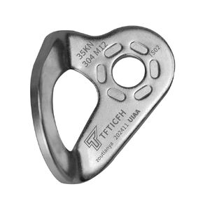 UIAA 35kN Climbing Bolt Hanger, Heavy Duty Stainless Steel Climbing Wall Anchor for 10 mm / 3/8" Bolt, for Rock Climbing Hammock Gym Aerial Work Caving Rescue,5pc