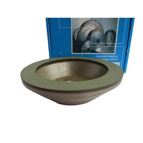 Dia 6 inch (150x20mm.) Hole 1.26" (32mm.) Width: 0.8" (20mm.) Type: 12A2-45 Cup Tool Diamond Grinding Wheel for Carbide (125/100 Micron (150 Grit))