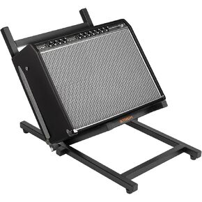 STRICH Amp Guitar Stand, Low Profile Guitar Combo Speaker Stand, Tilt Back Folding Amplifier Stand, Fully Collapsible, Black, SAT-01