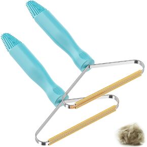 Pet Hair Removal Tool,Cleaner Pro Pet Hair Remover,Multi Fabric Edge and Carpet Rake,Pet Hair Remover for Couch,Dog Hair Remover and Cat Hair Remover for Rugs,Couch&Pet Towers(2pack-Blue)