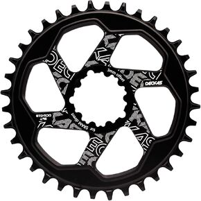 BestParts GXP Narrow Wide Chainring Black/Red Round 3mm Offset CNC Alloy 30T/32T/34T/36T