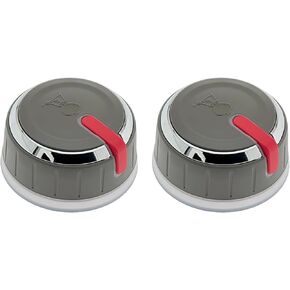 66754 Lighted Main Burner Control Knobs for Weber Genesis II LX Series (Model Years 2017 and Newer), Control knob kit Set of 2