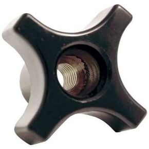 Four Prong Knob, Clamp Knob, 1/2-13 Size, 1.14" L, HR Phenolic