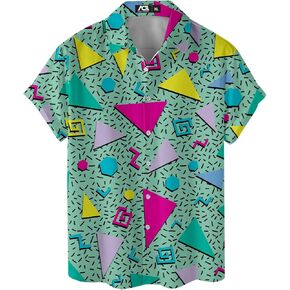 Funny Hawaiian Shirts for Men Palm Beach Shirts Tropical Vacation Shirts O3