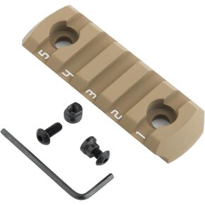 TuFok Picatinny Rail Section for Keymode - Thin 0.27in Height Rail Attachment Rail Adapter Mount Alumimun 5-Slot