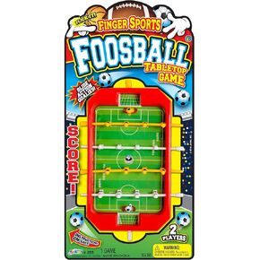 JA-RU Mini Foosball Table Game (1 Foosball Toy) Mini Arcade Tabletop Games. Soccer & Football Party Favors. Portable Handheld Games for Kids & Office Desk Toys. 255-1s