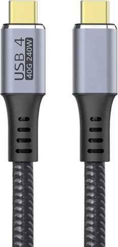 USB 4 Data Cable 40Gbps 8K/4K HD Display @60Hz 240W USB-C to USB C Charge Cable Type-c Compatible with Thunderbolt 4/3 USB3.2/3.1 for MacBook Pro iPhone16 and 140W/100W/60W Hub Docking Station 5ft in Saudi Arabia