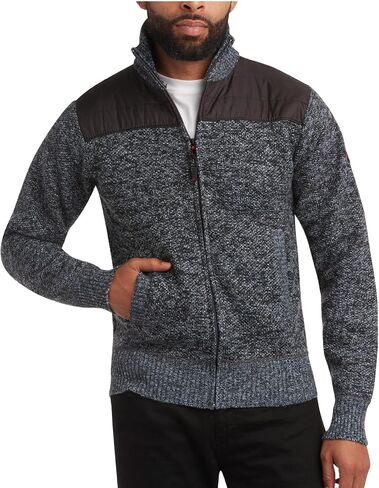 CANADA WEATHER GEAR Men's Sweater - Classic Zip Up Polar Fleece Mens Sweater - Cozy Stylish Jackets for Men (M-XXL) in Saudi Arabia