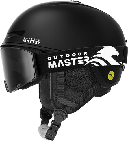 مجموعة خوذة التزلج OutdoorMaster، خوذة التزلج MIPS مع عدسة من ZEISS Ski Goggles - مجموعة خوذة التزلج MIPS للرجال والنساء والشباب in Kuwait