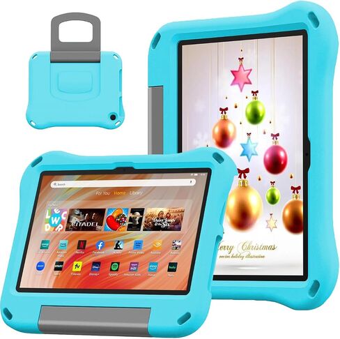 Case for 10 inch Tablet 2023&2021 - Riaour Shockproof Case Cover with Handle Stand for 2023 10 inch Tablet,(Incompatible with iPad Samsung 10 inch Tablet) (Light Pink) in Saudi Arabia