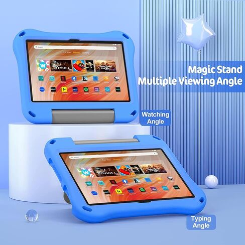Case for 10 inch Tablet 2023&2021 - Riaour Shockproof Case Cover with Handle Stand for 2023 10 inch Tablet,(Incompatible with iPad Samsung 10 inch Tablet) (Light Pink) in Saudi Arabia