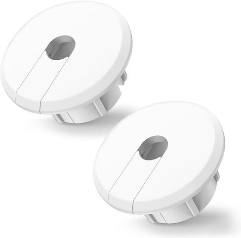 Wall Bushing Grommet for Starlink Dishy Router Ethernet Adapter Cable, Starlink Cable Routing Kit Feed-Through for 1 inch Wall Hole and Furnitures Wire Hole(White, 2 Pack) in Saudi Arabia