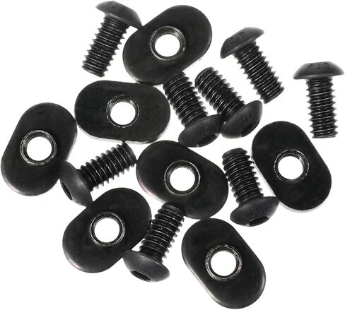 مسامير مسار T 10 1/4 بوصة - 20 فتحة T-Nut مع مسمار 1/4 بوصة - 20 × 1/2 بوصة، شريحة ملولبة 1/4 بوصة - 20 في صواميل T الاقتصادية لسلسلة 10 من سحبات الألومنيوم (15 صواميل T) ، 15 مسامير T) in Saudi Arabia