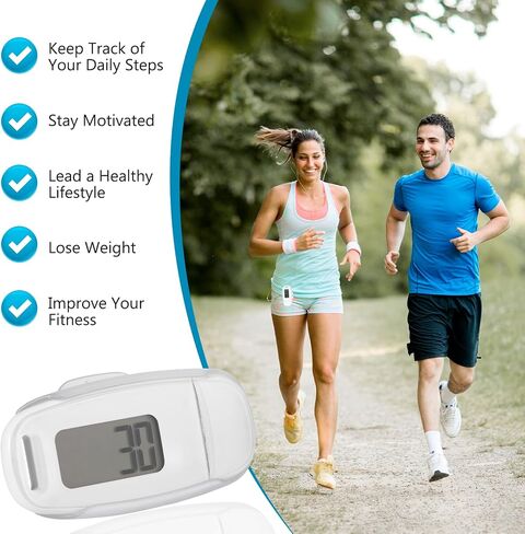 عداد خطوات ثلاثي الأبعاد لمشبك المشي على عداد الخطى، عداد خطوات بسيط ثلاثي الأبعاد للمشي، عداد خطوات دقيق لتعقب الخطوات الأساسية مع شاشة عرض كبيرة لتعقب المشي للرجال والنساء والأطفال والكبار وكبار السن in Kuwait