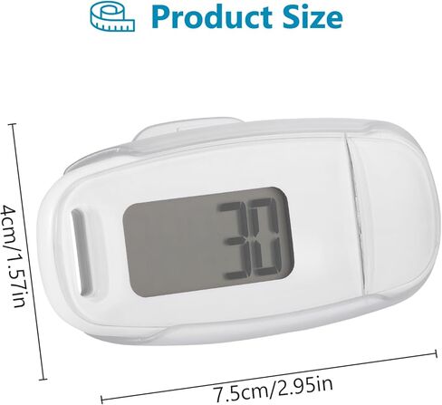 عداد خطوات ثلاثي الأبعاد لمشبك المشي على عداد الخطى، عداد خطوات بسيط ثلاثي الأبعاد للمشي، عداد خطوات دقيق لتعقب الخطوات الأساسية مع شاشة عرض كبيرة لتعقب المشي للرجال والنساء والأطفال والكبار وكبار السن in Kuwait