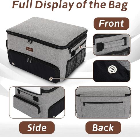 Skureay Golf Trunk Car Locker Organizer, Multi Compartments 2 Layer Car Storage Organizer With Separate Ventilated Shoe Compartment Reflective Strip, To Store Golf Accessories For Men Women (Grey) in Saudi Arabia