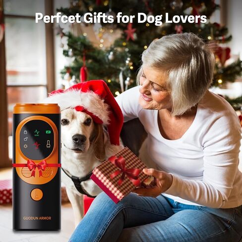 2024 Dog Bark Deterrent Device - Rechargeable Ultrasonic Anti-Bark Tool with 50ft Range for Indoor & Outdoor Use (Orange) in Saudi Arabia