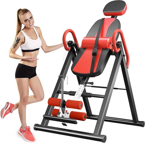 Dripex Heavy Duty Gravity Inversion Table 300 lbs Capacity with Adjustable Protective Belt Inversion Table for Back Pain Relief Updated in Saudi Arabia