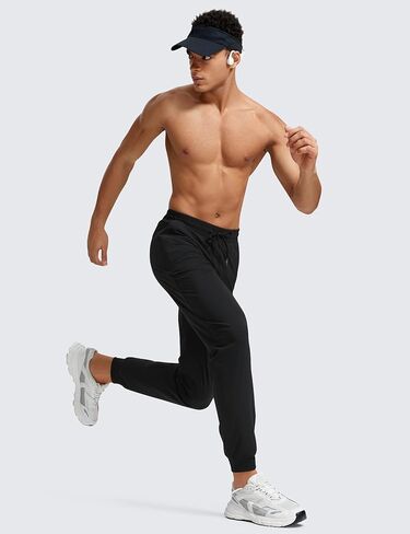 بنطلون رياضي للركض للرجال من CRZ YOGA مقاس 29 بوصة/31 بوصة خفيف الوزن مقاوم للماء للتمرين في الهواء الطلق مع جيوب بسحاب in Kuwait