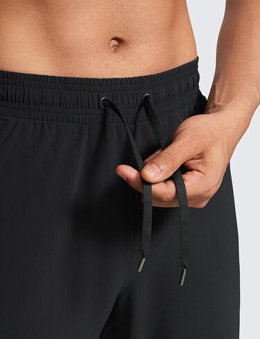 بنطلون رياضي للركض للرجال من CRZ YOGA مقاس 29 بوصة/31 بوصة خفيف الوزن مقاوم للماء للتمرين في الهواء الطلق مع جيوب بسحاب in Kuwait