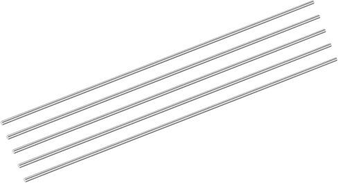 uxcell 5Pcs 304 Stainless Steel Rods, 3.5mm x 254mm Metal Solid Shaft Round Rod Lathe Bar Stock for Model Plane Cars Ship DIY Craft Metal Working in Kuwait