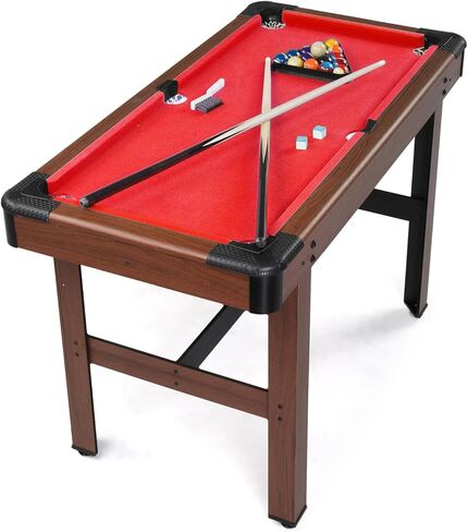 PEXMOR 48" Pool Table, Billiard Game Table for Kids and Adults, Mini Pool Table Set Indoor & Outdoor for Game Room Family with Balls, Cues, Chalk, Brush and Triangle in Saudi Arabia