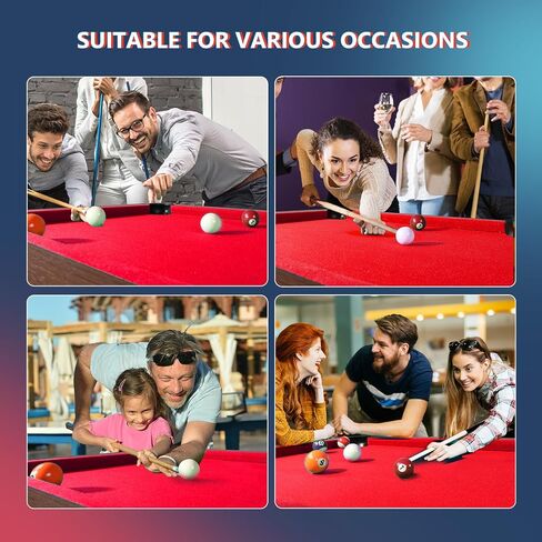 PEXMOR 48" Pool Table, Billiard Game Table for Kids and Adults, Mini Pool Table Set Indoor & Outdoor for Game Room Family with Balls, Cues, Chalk, Brush and Triangle in Saudi Arabia