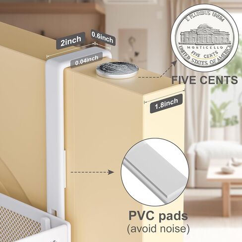 LUCYCAZ Adjustable Over The Door Hooks Organizer, Door Hanger Storage with 10 Coat Hooks & 2 Mesh Basket, Over The Door Towel Rack Door Organizer for Bathroom,Bedroom,Kitchen (White) in Saudi Arabia