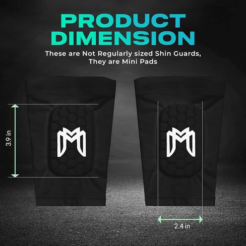 Mini Shin Guards Soccer – Built in Mini Shin Pad Sleeves for Mens, Women, Teens – Small Shin Guards, Perfect for High Level Players - Lightweight, Breathable in Saudi Arabia