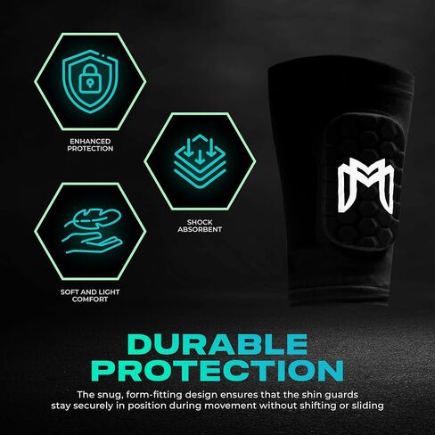 Mini Shin Guards Soccer – Built in Mini Shin Pad Sleeves for Mens, Women, Teens – Small Shin Guards, Perfect for High Level Players - Lightweight, Breathable in Saudi Arabia