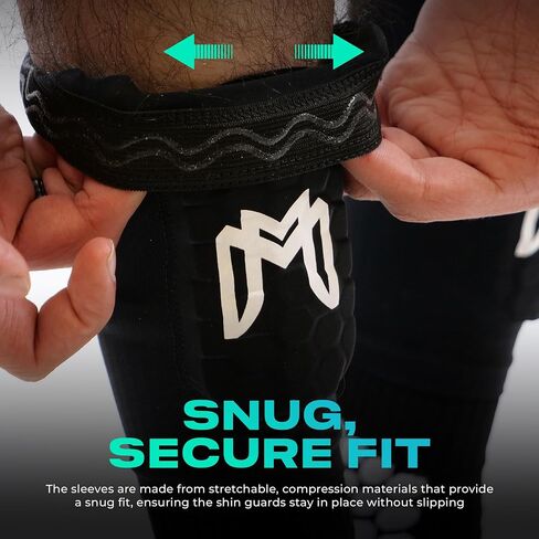 Mini Shin Guards Soccer – Built in Mini Shin Pad Sleeves for Mens, Women, Teens – Small Shin Guards, Perfect for High Level Players - Lightweight, Breathable in Saudi Arabia