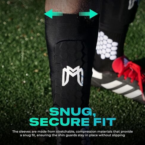 Mini Shin Guards Soccer – Built in Mini Shin Pad Sleeves for Mens, Women, Teens – Small Shin Guards, Perfect for High Level Players - Lightweight, Breathable in Kuwait